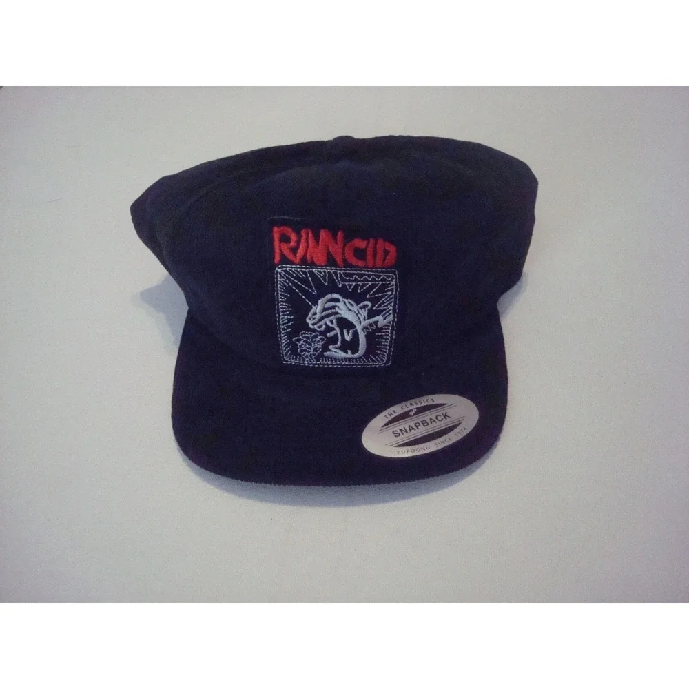 RANCID CORD CORDUROY  SNAPBACK BEACH 00S Y2K  HAT CAP VINTAGE DEADSTOCK S2